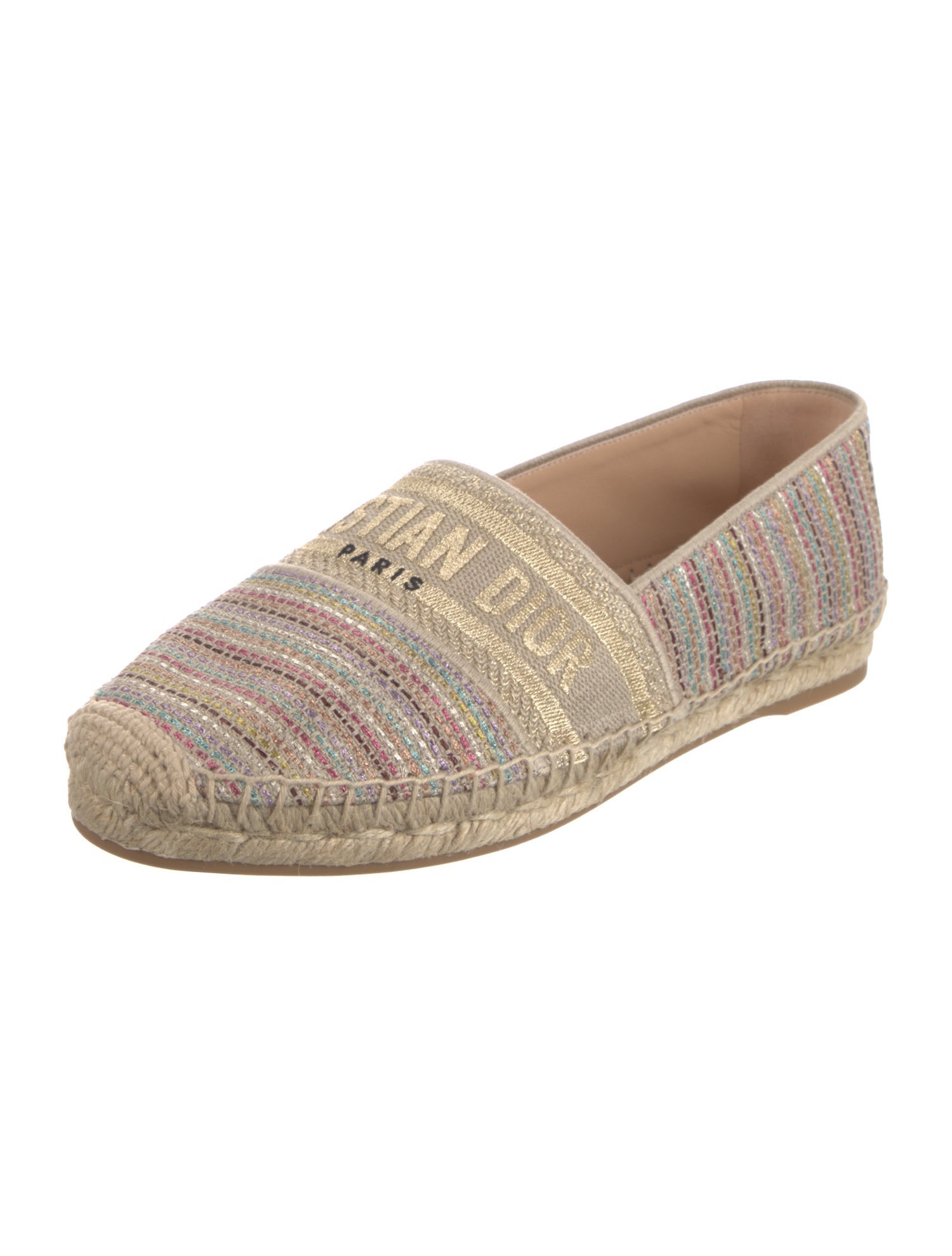 Christian Dior Tweed Pattern Espadrilles
