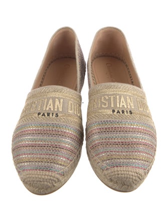 Christian Dior Tweed Pattern Espadrilles