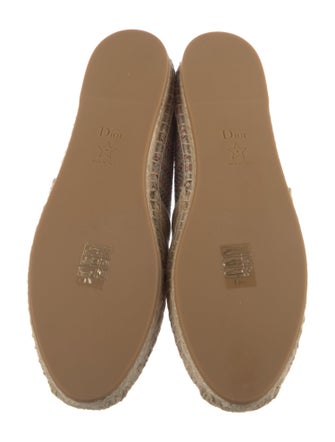 Christian Dior Tweed Pattern Espadrilles