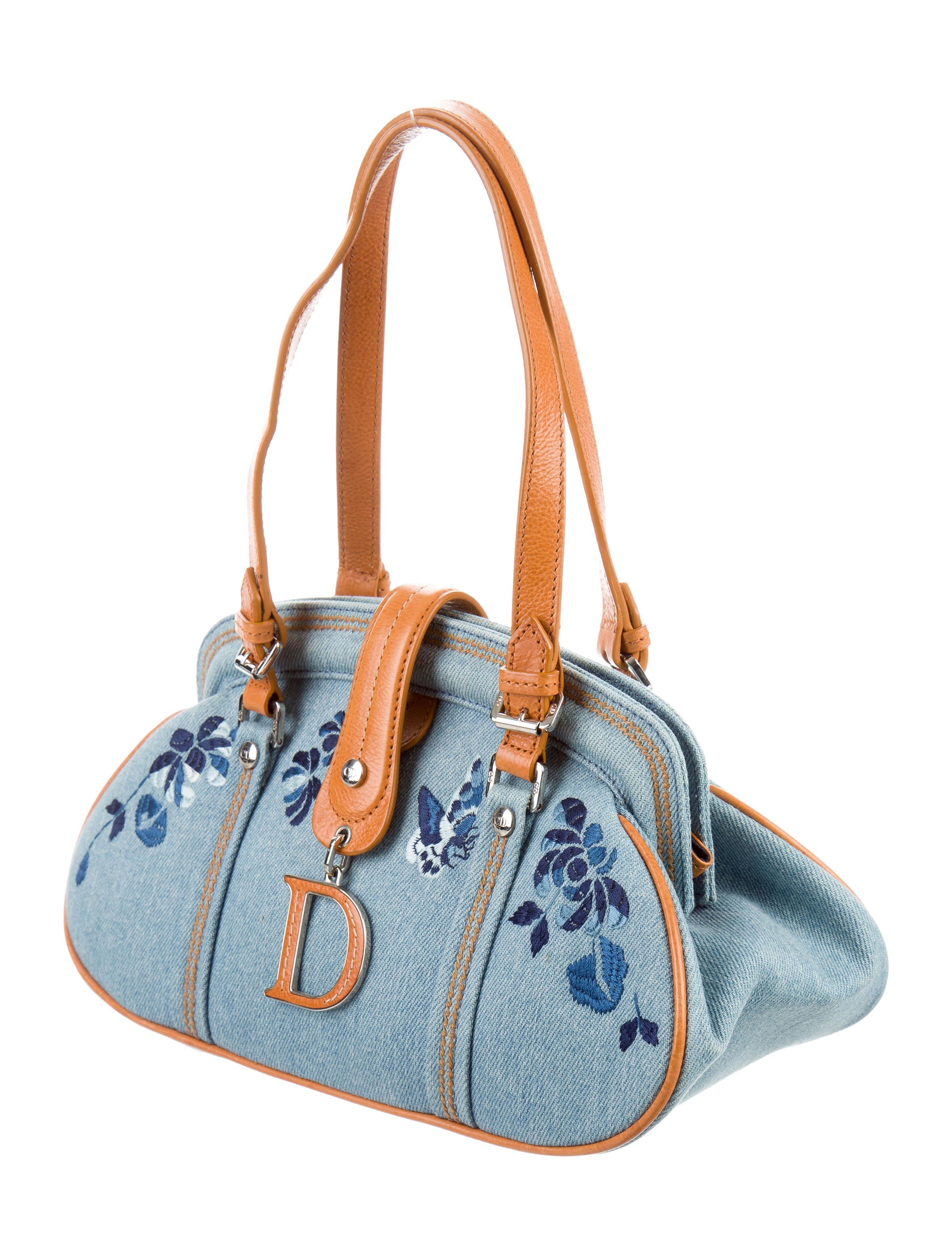 Christian Dior Denim Handle Bag Handbags CHR53099 The RealReal