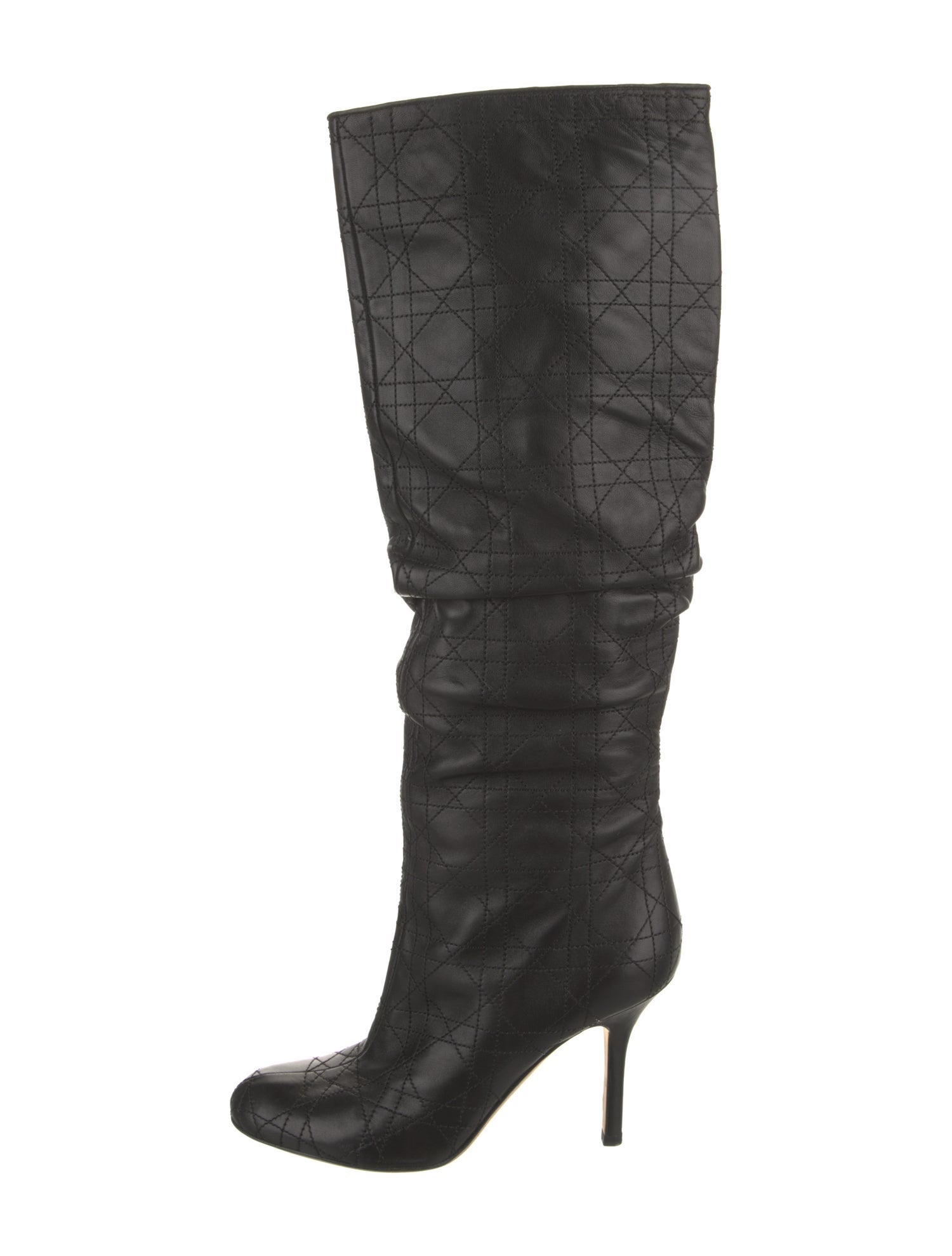 Christian Dior Leather Slouch Boots