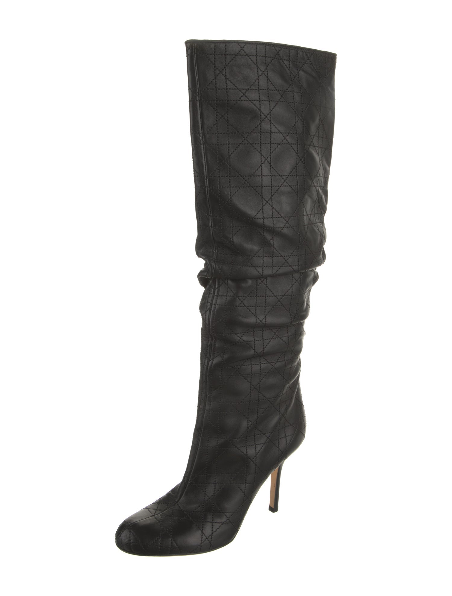Christian Dior Leather Slouch Boots
