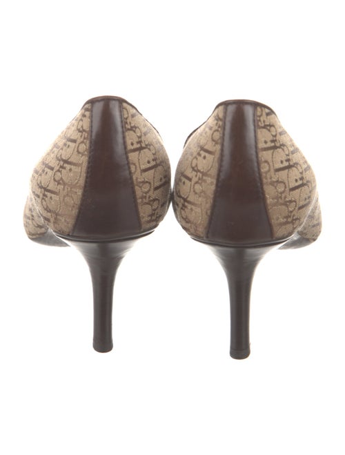 Christian Dior Diorissimo Pattern Canvas Pumps