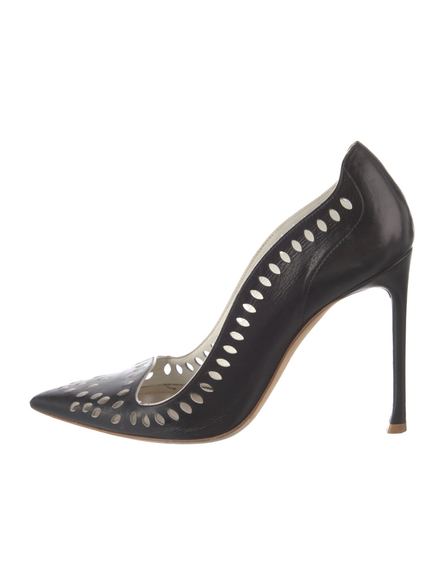 Christian Dior Leather Lasercut Accents Pumps