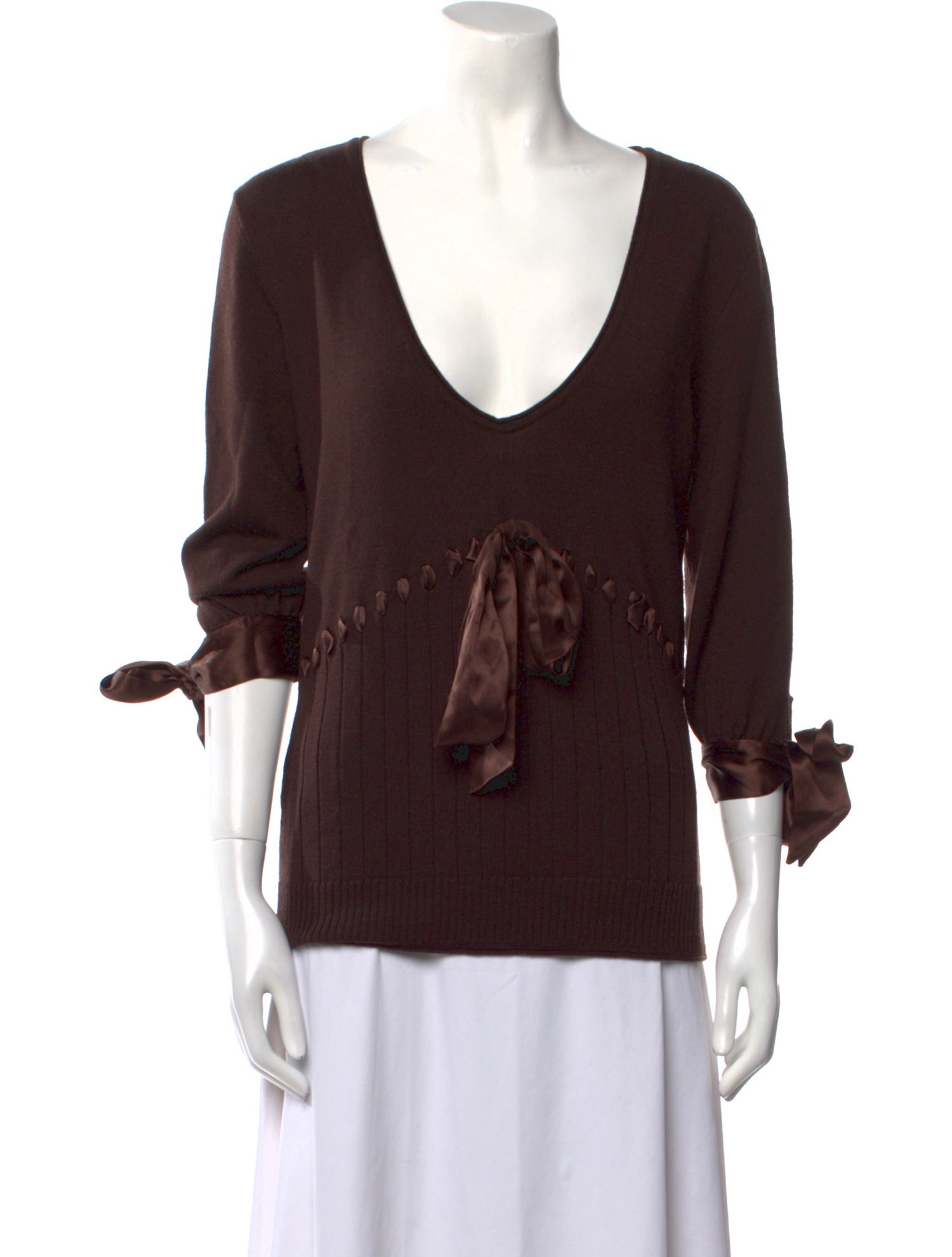 Christian Dior Wool V-Neck Sweater