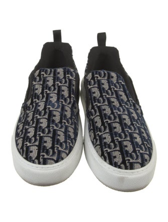 Christian Dior Oblique Jacquard Velvet Boat Shoes