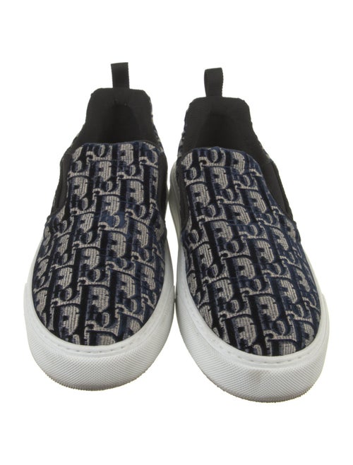 Christian Dior Oblique Jacquard Velvet Boat Shoes