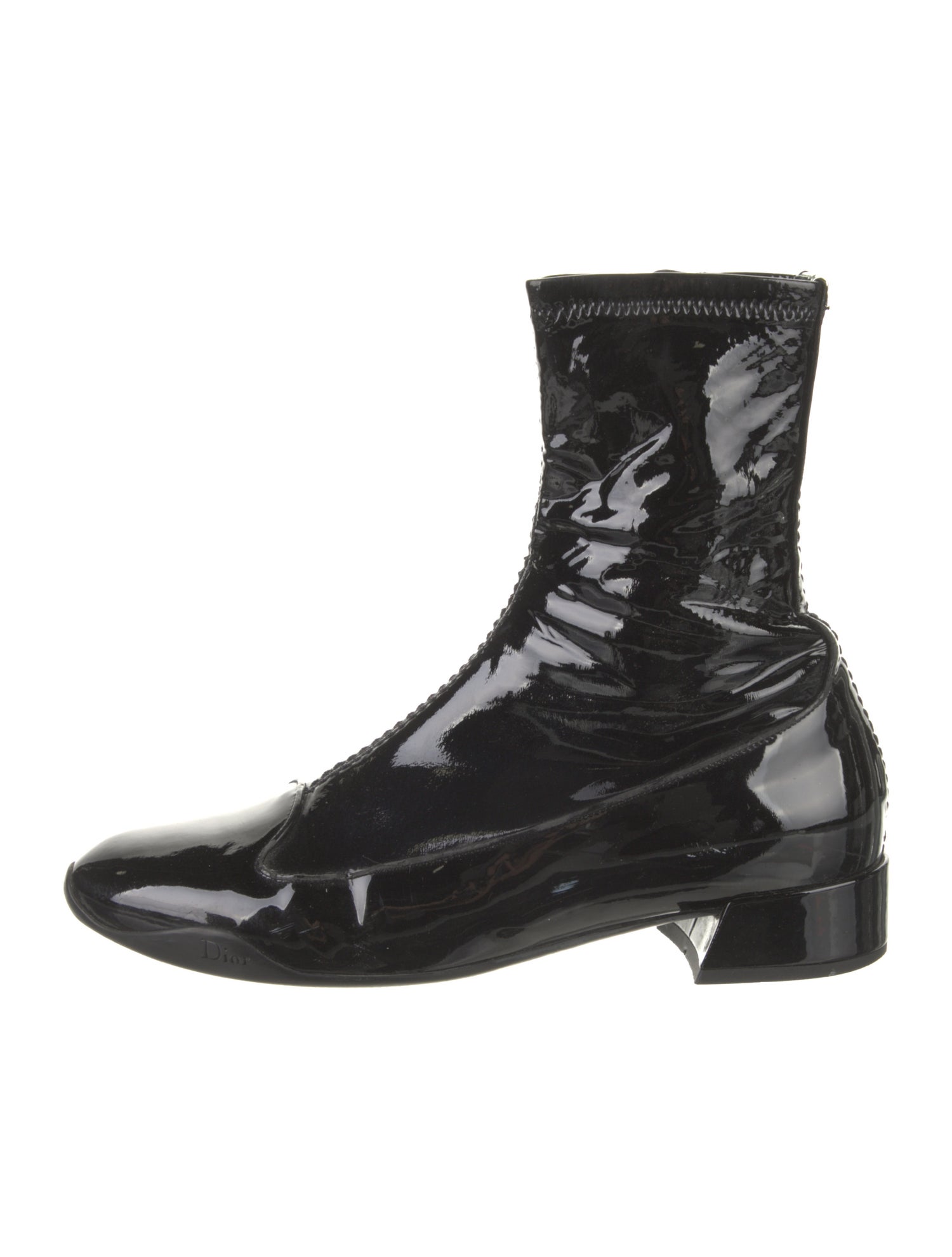 Christian Dior Patent Leather Boots