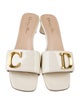 Christian Dior Patent Leather Studded Accents Slides