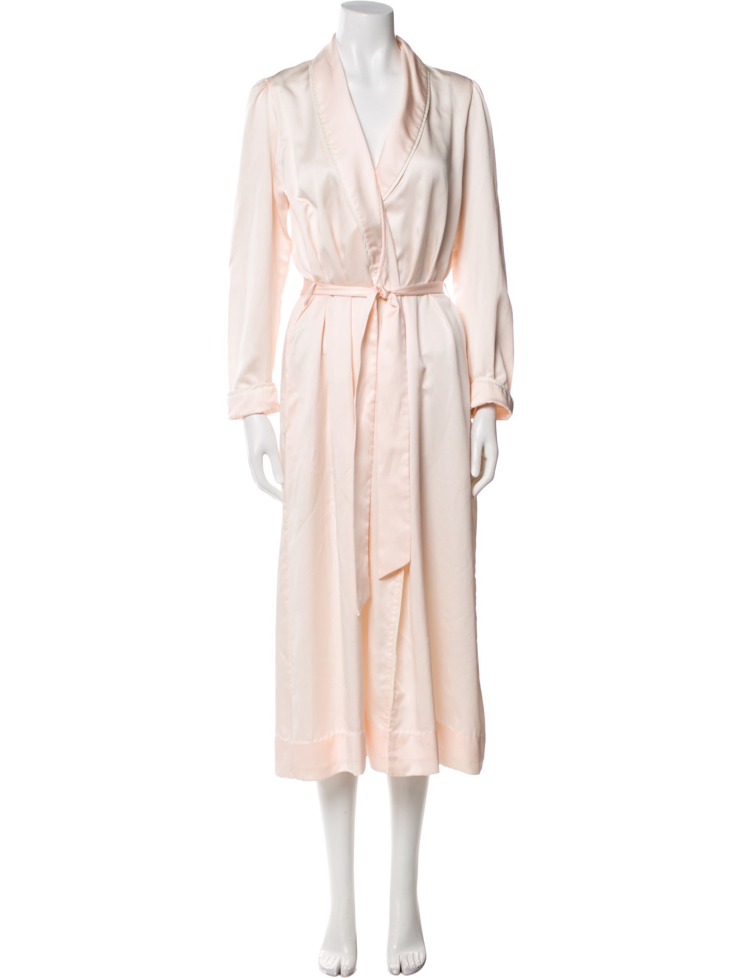 Christian Dior Vintage Embroidered Accent Robe