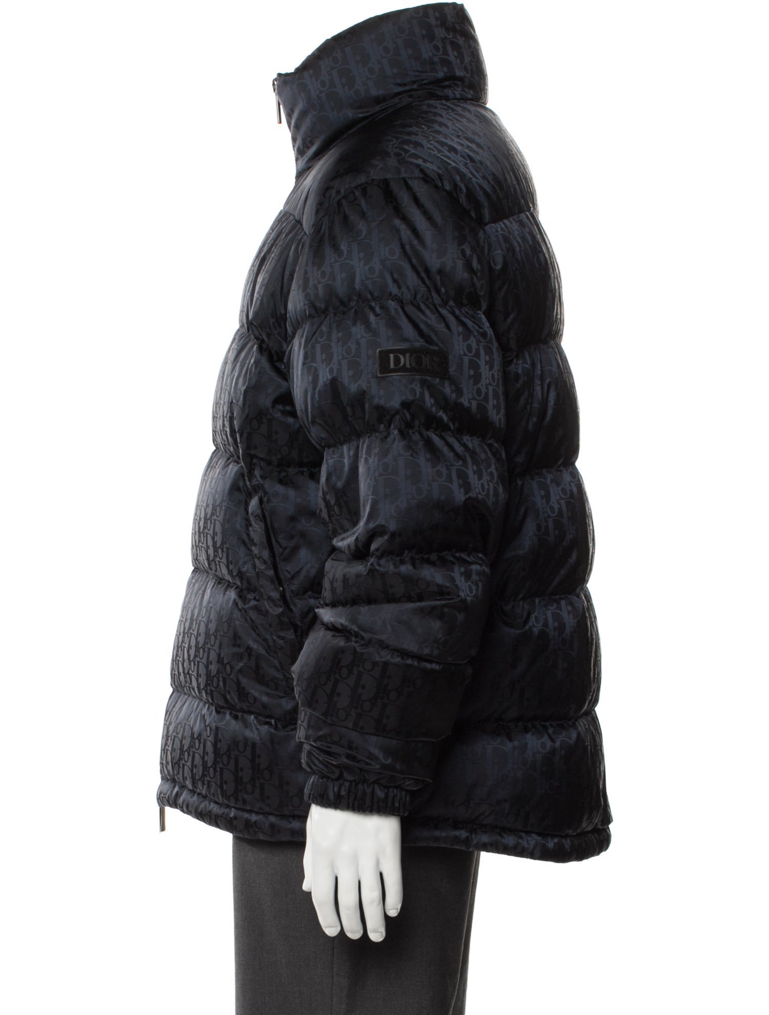 DIOR MEN 2019 Oblique Jacquard Puffer Coat