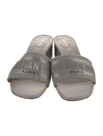 Christian Dior Canvas Slides