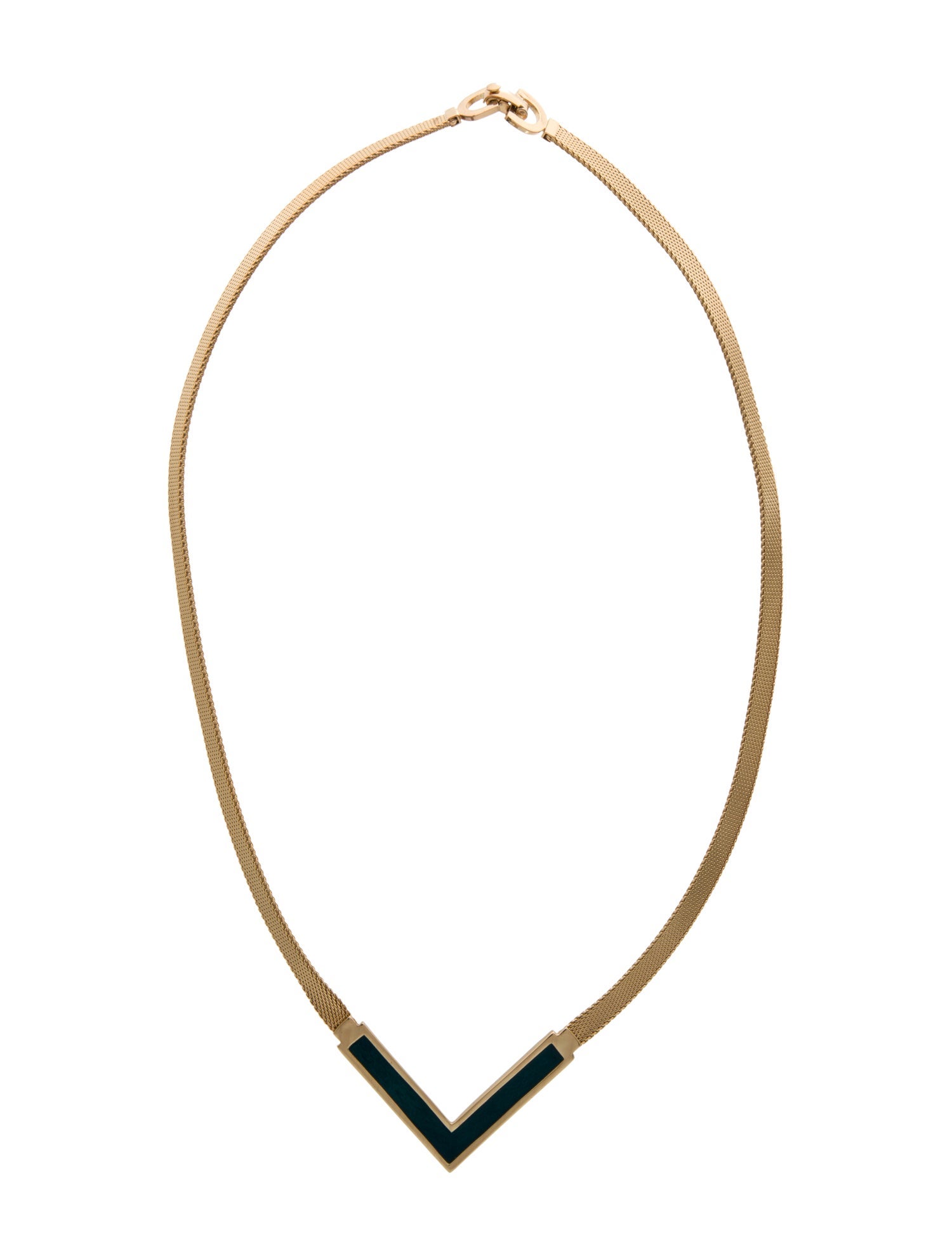 Christian Dior Vintage Enamel Collar Necklace