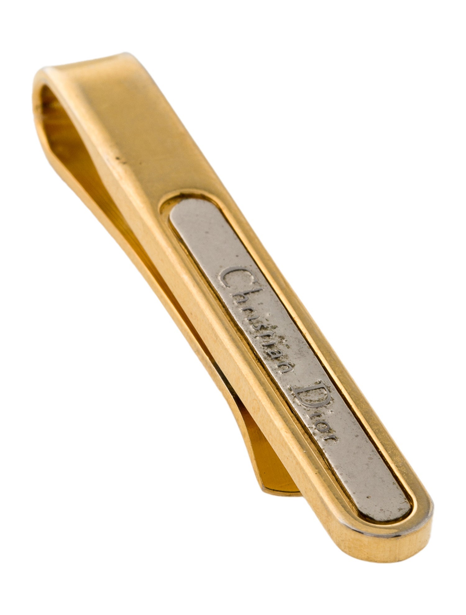 Christian Dior Vintage Two-Tone Tie Clip
