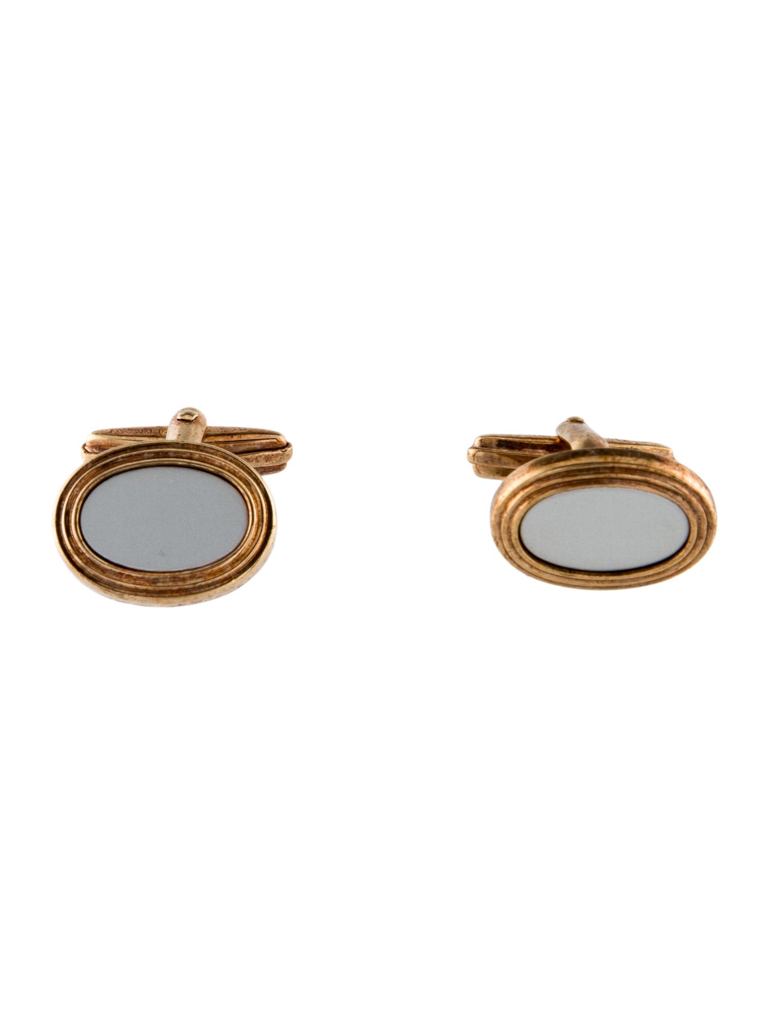 Christian Dior Vintage Resin Oval Cufflinks