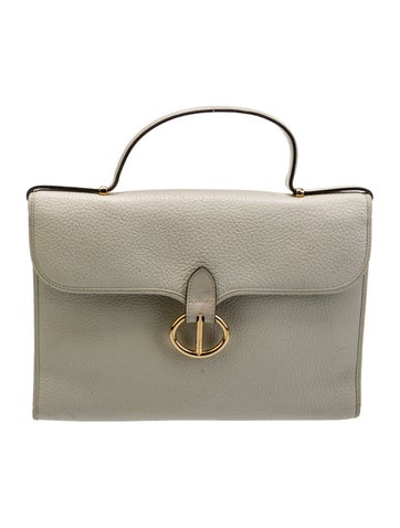 Christian Dior Handle Bags Leather Top Bag Vintage