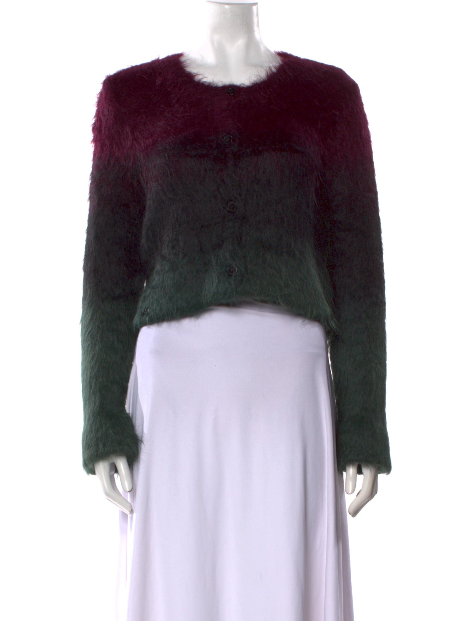 Christian Dior Alpaca Colorblock Pattern Sweater