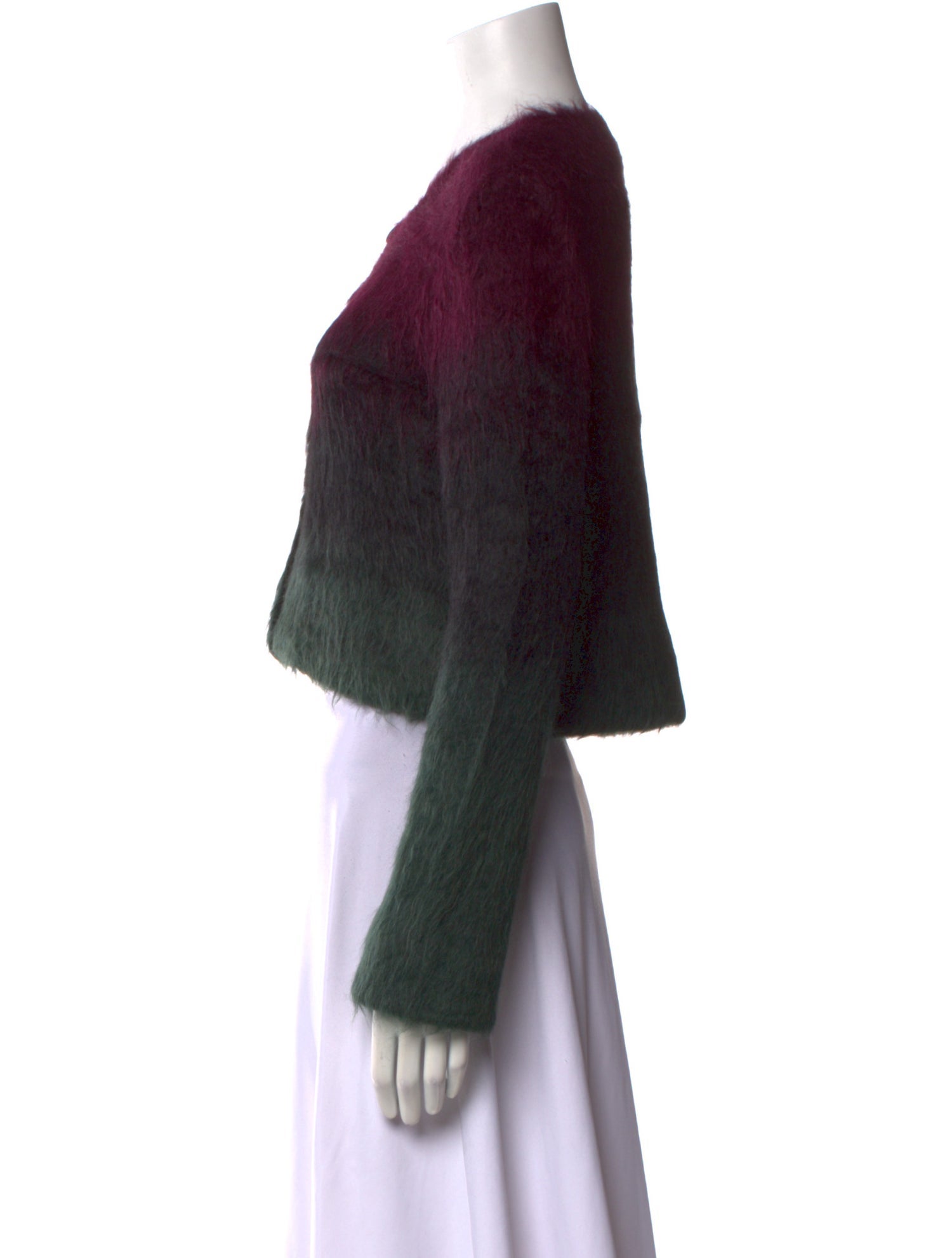 Christian Dior Alpaca Colorblock Pattern Sweater