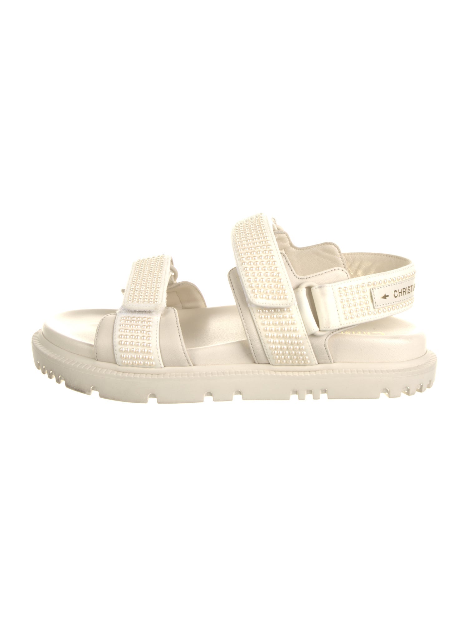 Christian Dior Leather Studded Accents Espadrilles