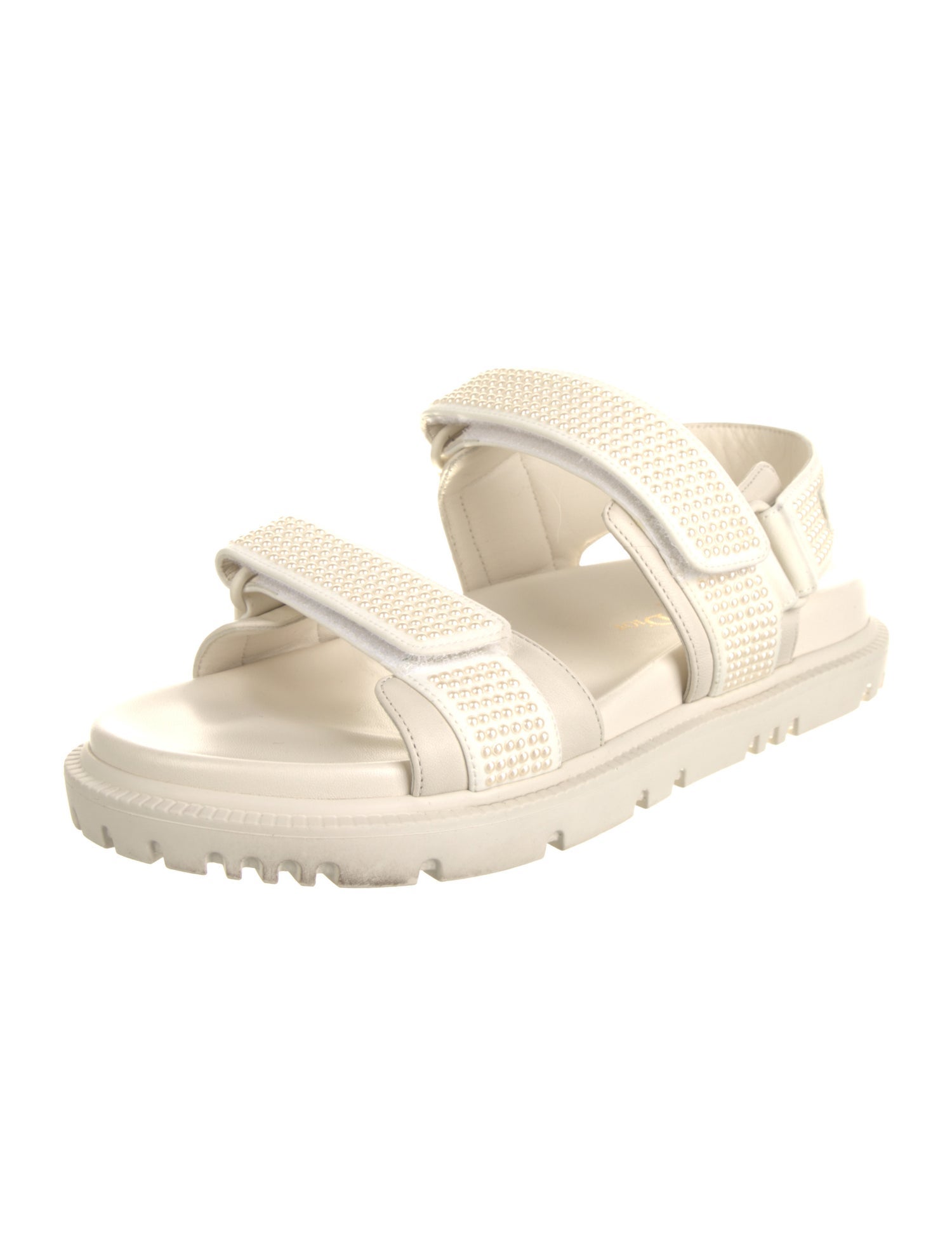 Christian Dior Leather Studded Accents Espadrilles