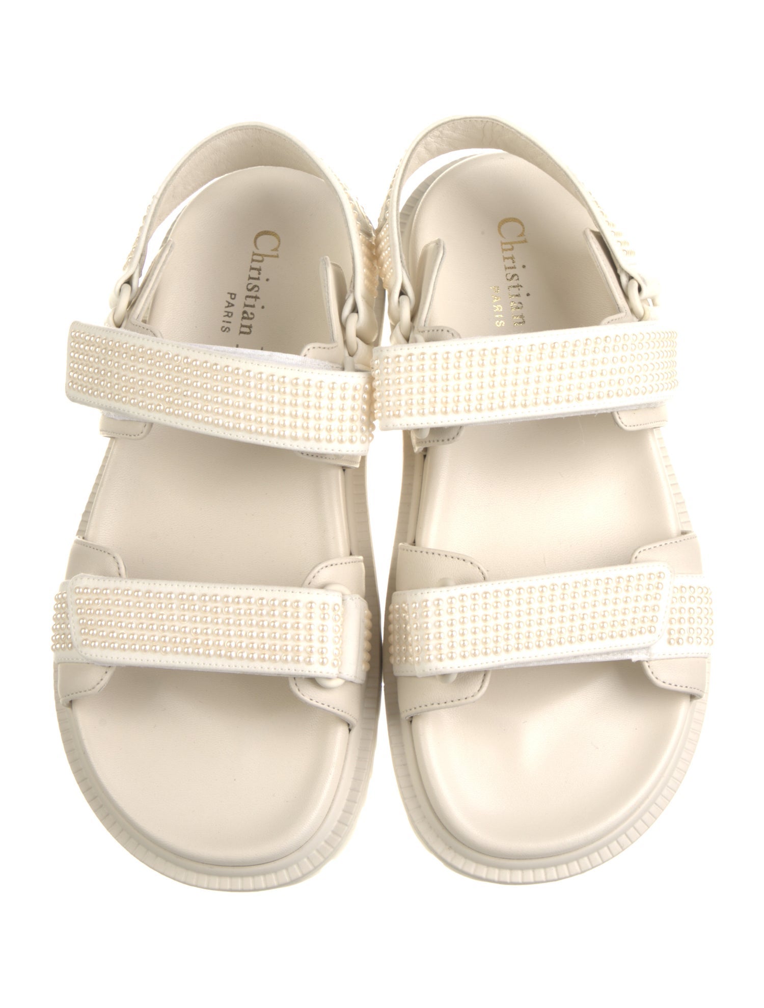 Christian Dior Leather Studded Accents Espadrilles