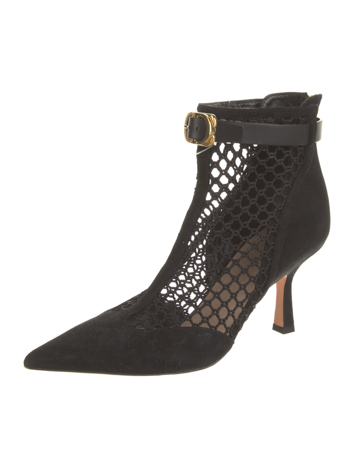 Christian Dior Suede Mesh Accents Boots