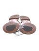 Christian Dior Leather Feather Trim Slides
