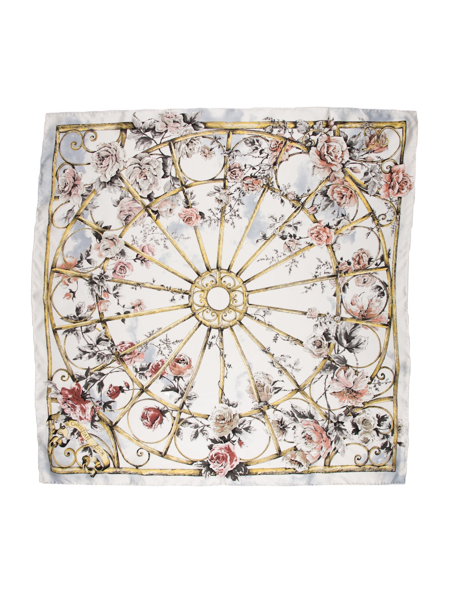 Christian Dior Silk Printed Scarf w/ Tags