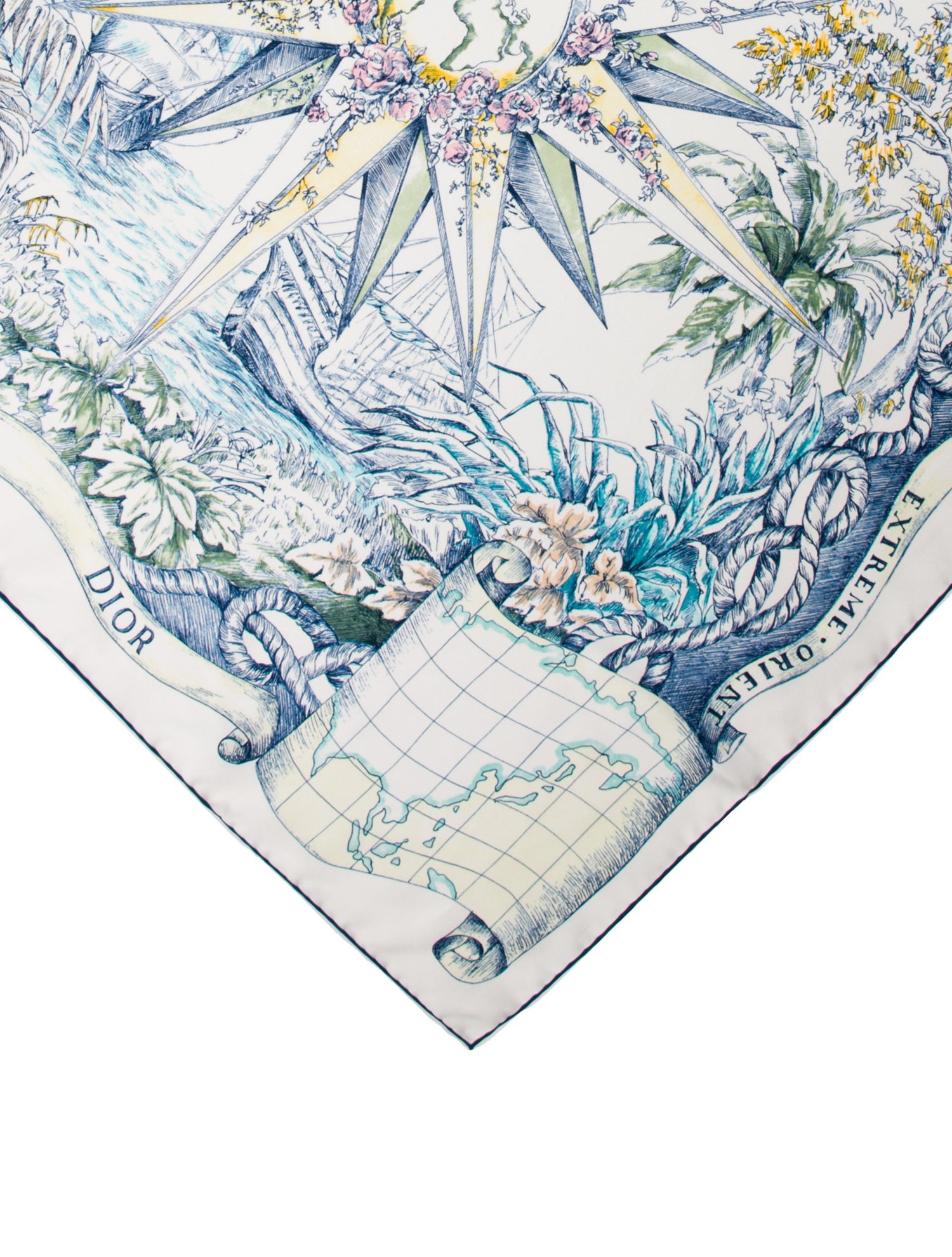 Christian Dior Silk Printed Scarf w/ Tags