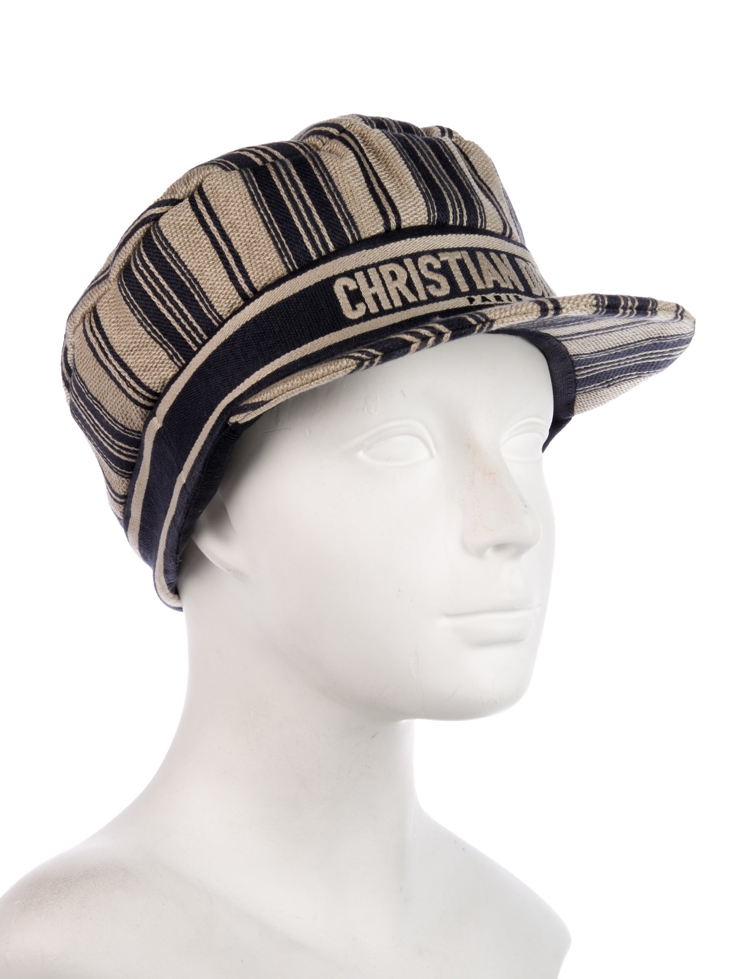 Christian Dior Striped Hat