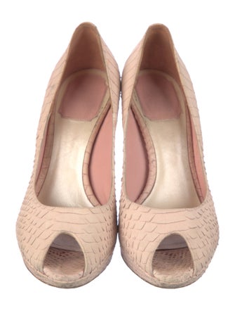 Christian Dior Python Animal Print Pumps
