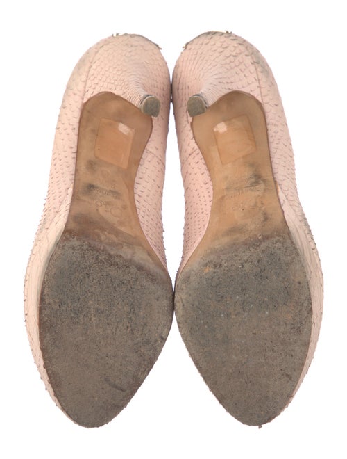 Christian Dior Python Animal Print Pumps