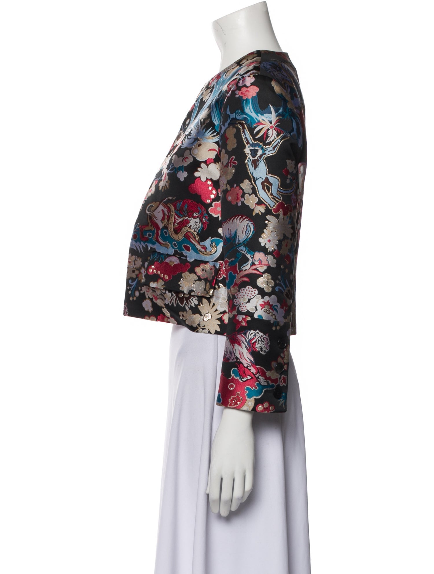 Christian Dior Floral Print Evening Jacket w/ Tags