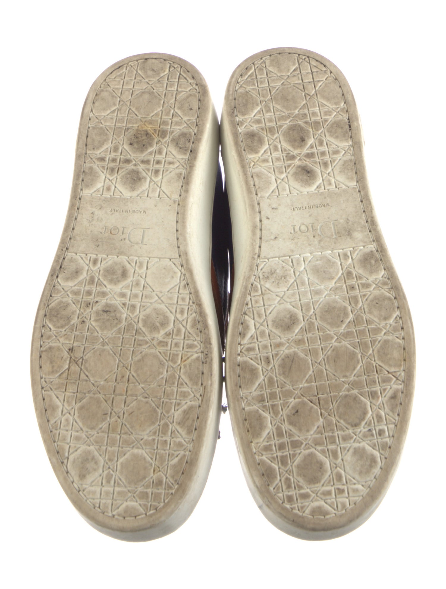 Christian Dior Leather Printed Sneakers