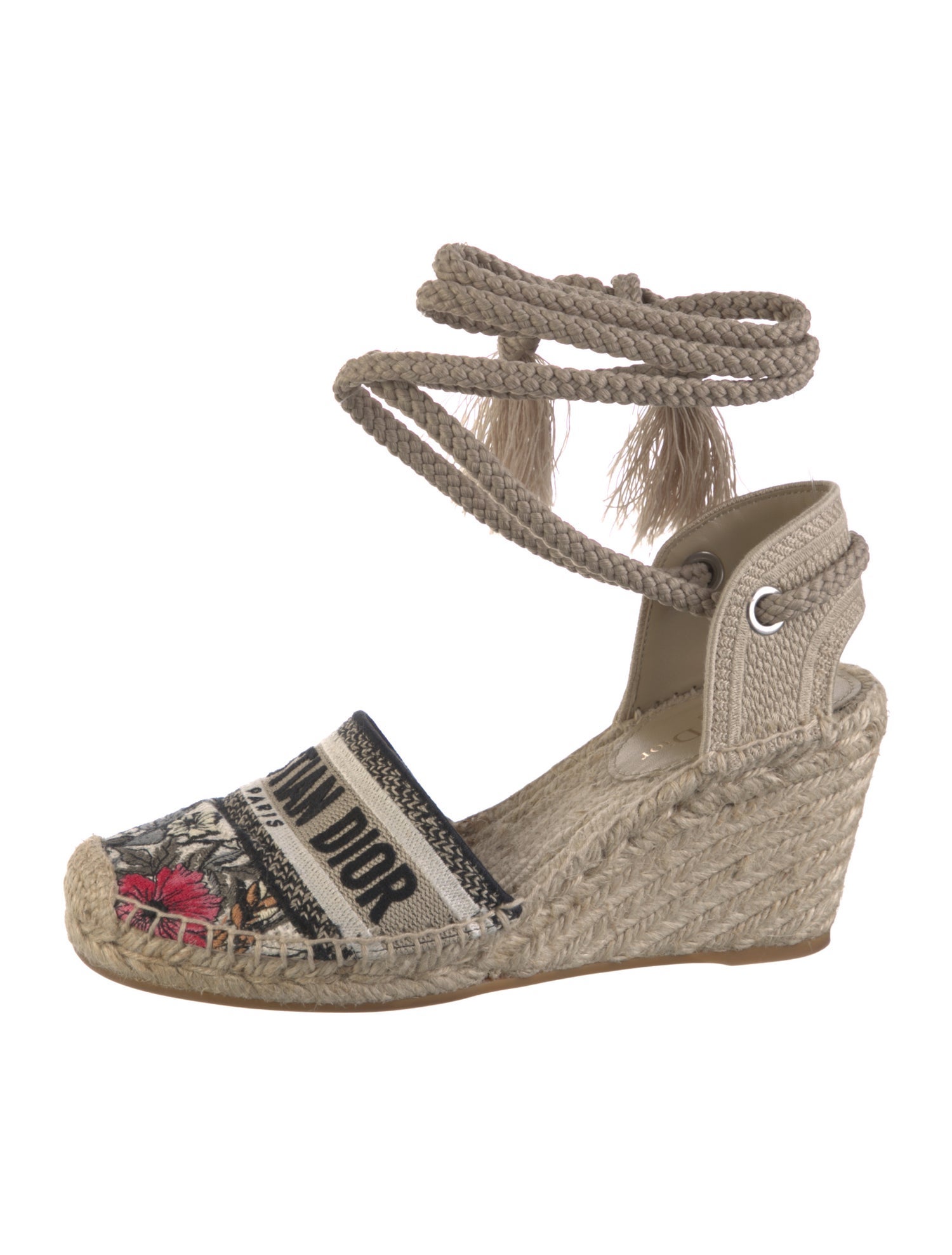 Christian Dior Canvas Printed Espadrilles