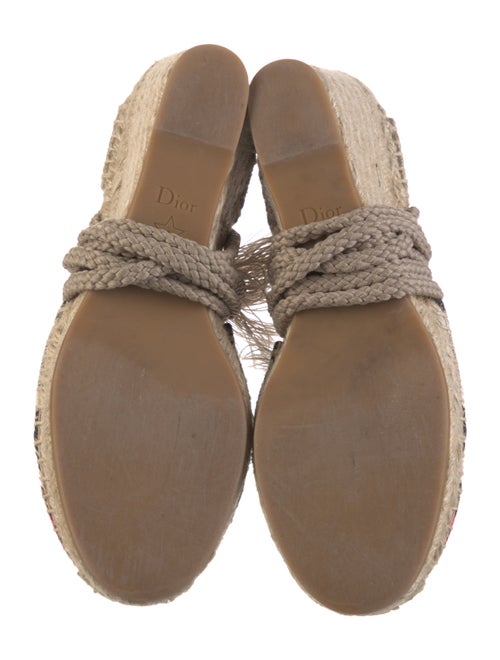 Christian Dior Canvas Printed Espadrilles