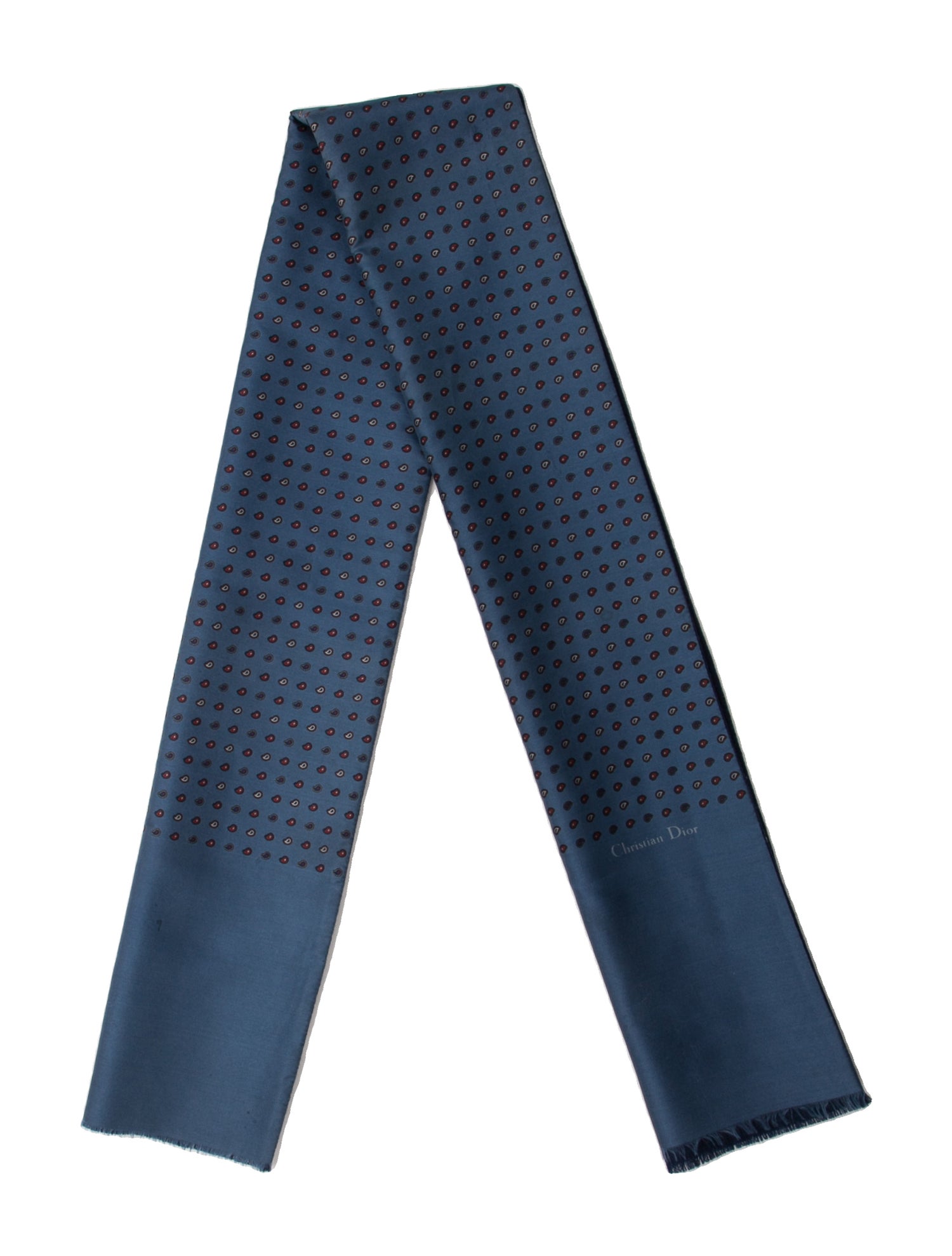 Christian Dior Silk Diorissimo Pattern Scarf