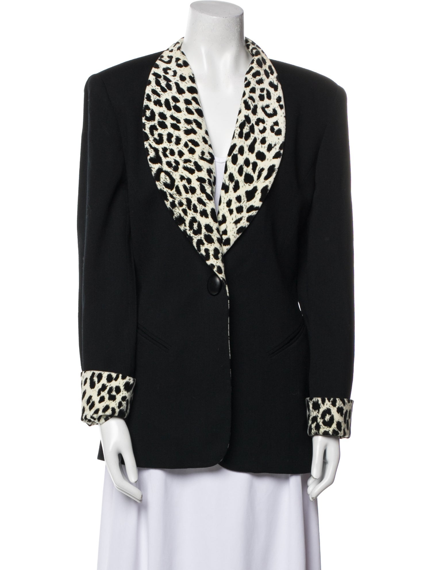Christian Dior Wool Animal Print Jacket