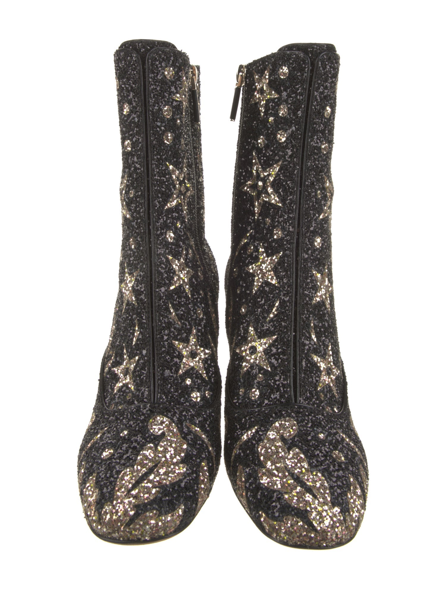 Christian Dior Glitter Glitter Accents Boots