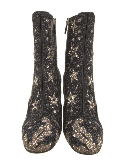Christian Dior Glitter Glitter Accents Boots