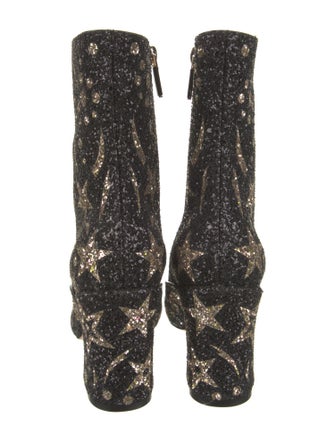 Christian Dior Glitter Glitter Accents Boots