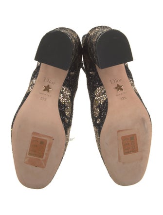 Christian Dior Glitter Glitter Accents Boots