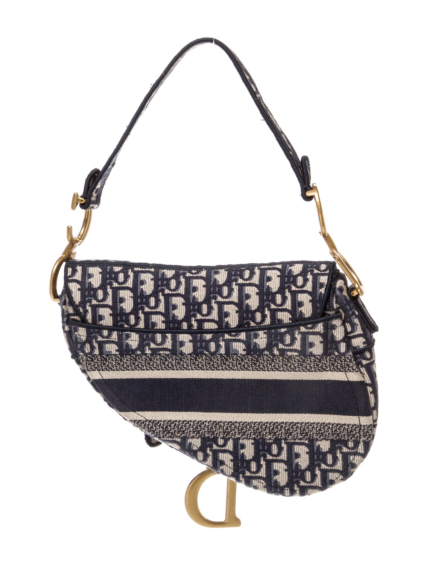 Christian Dior Oblique Jacquard Saddle Mini