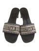 Christian Dior Canvas Printed Slides