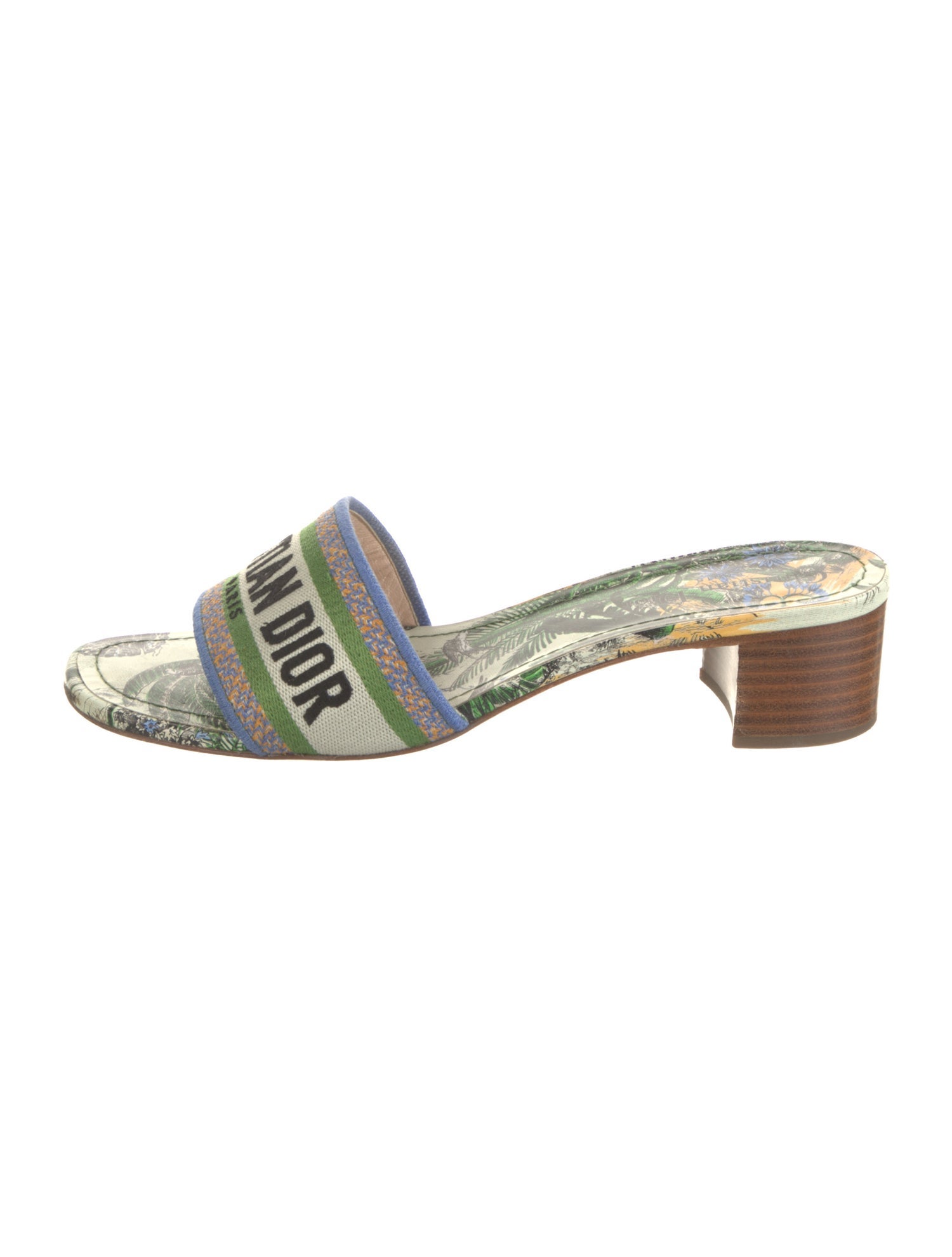 Christian Dior Signature Logo Canvas Slides