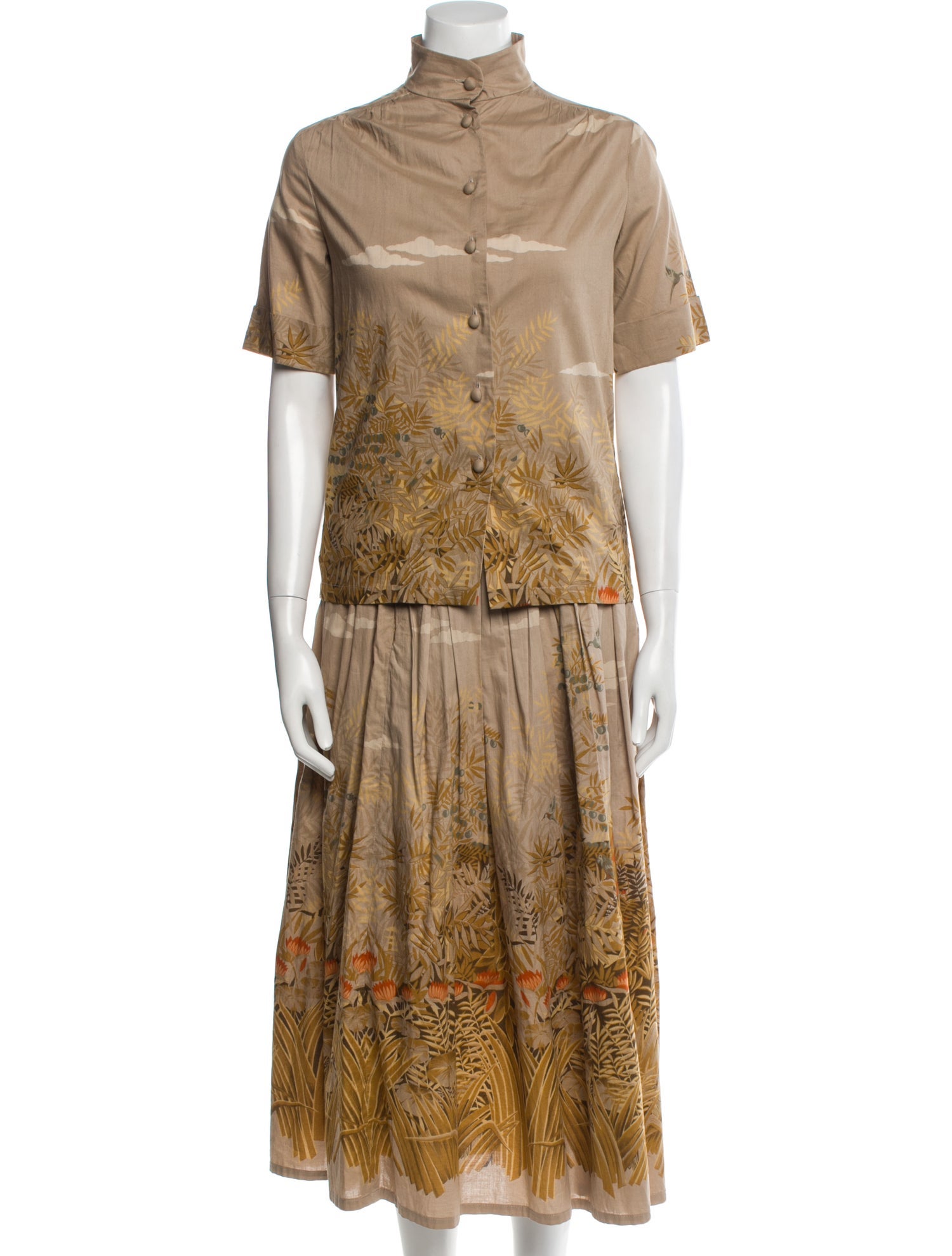 Christian Dior Vintage 1970's Skirt Set