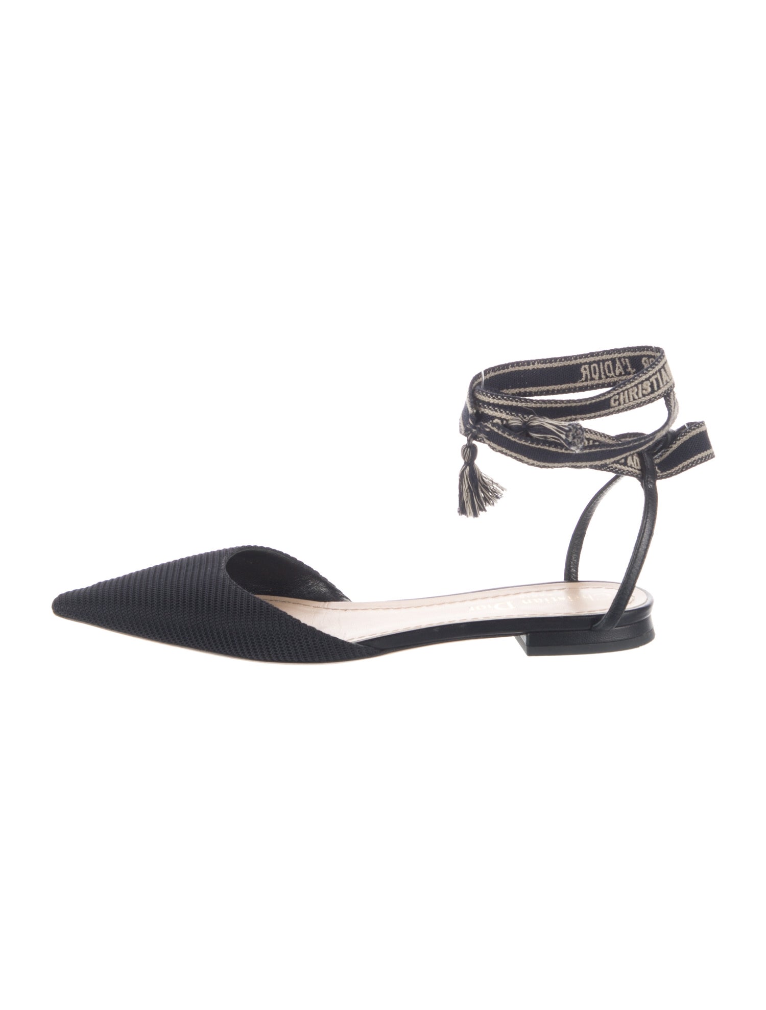 Christian Dior J'ADIOR Tassel Accents Slingback Flats