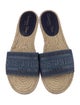 Christian Dior Canvas Embroidered Accent Espadrilles