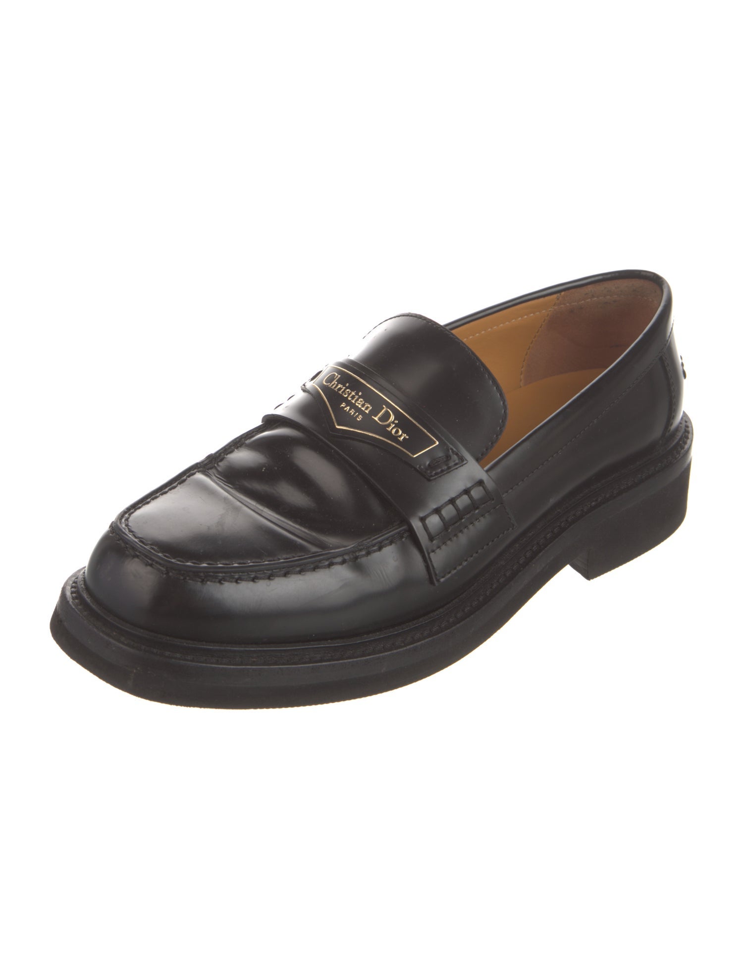 Christian Dior Leather Loafers