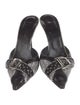 Christian Dior Diorissimo Pattern Leather Mules